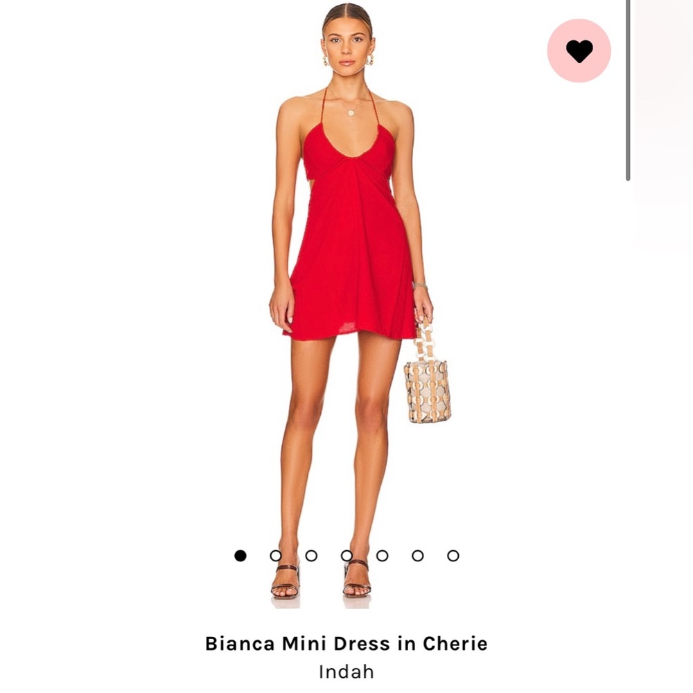 revolve bianca mini dress in color cherie